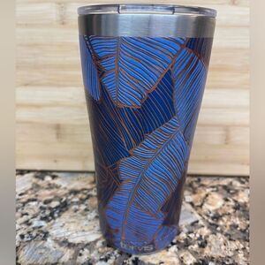 New Tervis 20oz Stainless steel “ NAVY BANANA PALMS “